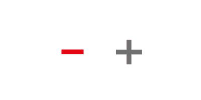 Minus and plus navigation marks